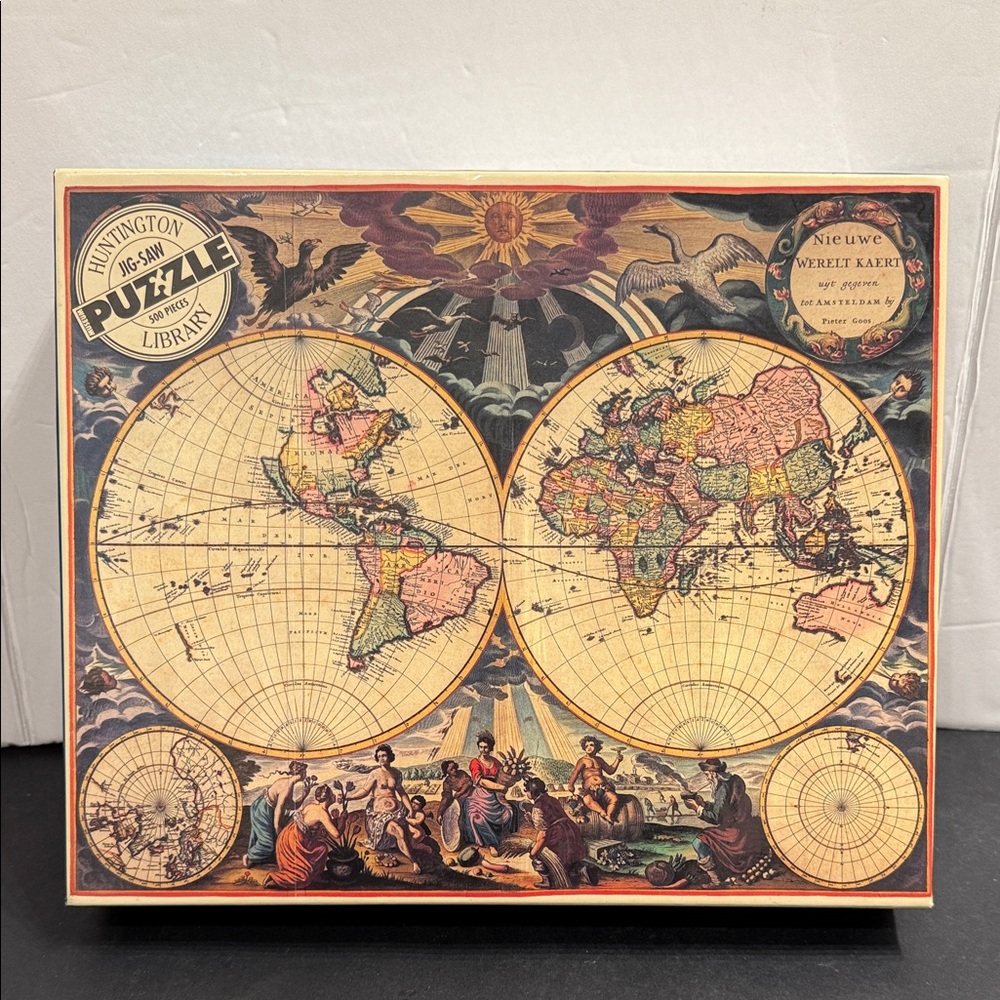 Huntington Library World Map 500 Piece Jigsaw Puzzle